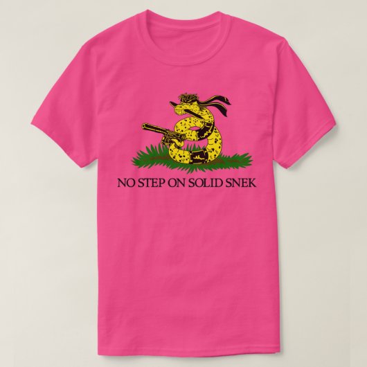 Kein Schritt auf dem Solid Snek T-Shirt (Design vorne)