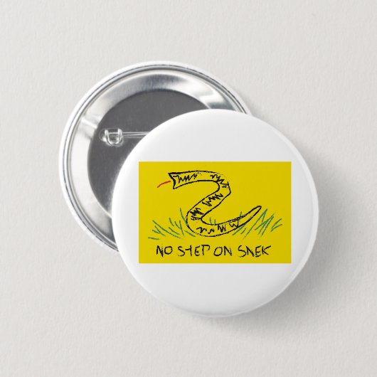 Kein Schritt auf dem Weg zur "Snek Gadsden Flag" Button (Vorne & Hinten)