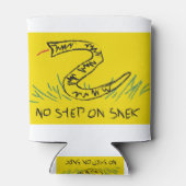 Kein Schritt auf dem Weg zur "Snek Gadsden Flag" Dosenkühler (Rückseite)