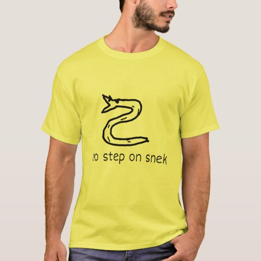 Kein Schritt auf Snek Shirt (Vorderseite)