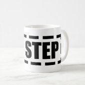 KEIN SCHRITT KAFFEETASSE (VorderseiteRechts)