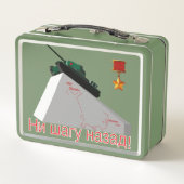 KEIN SCHRITT ZURÜCK! Metal Lunch Box (Rückseite)