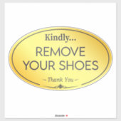 Kein Schuhunterschrift Aufkleber (Blatt)