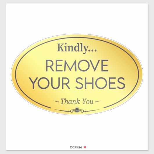 Kein Schuhunterschrift Aufkleber (Blatt)