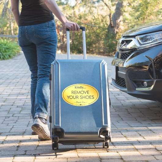 Kein Schuhunterschrift Aufkleber (Koffer Insitu)