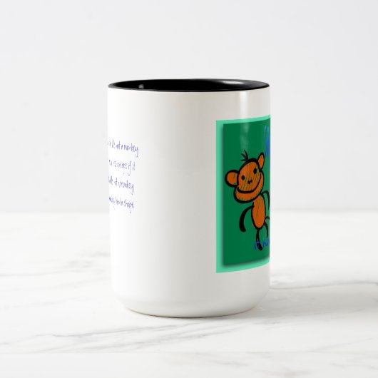 Kein Schwanz? Nicht ein Affe - Tasse (Mittel)