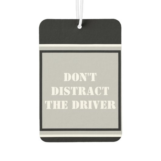 Kein schwarzes Silber des Textlaufwerks ernstnehme Autolufterfrischer (Rückseite)