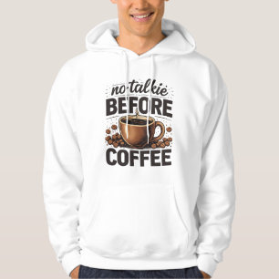 Kein Schwatz vorm Kaffee – Lustiger Retro-Kaffeeli Hoodie