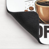 Kein Schwatz vorm Kaffee – Lustiger Retro-Kaffeeli Mousepad (Ecke)