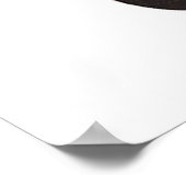 Kein Schwatz vorm Kaffee – Lustiger Retro-Kaffeeli Poster (Ecke)