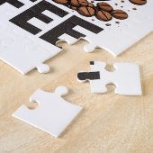 Kein Schwatz vorm Kaffee – Lustiger Retro-Kaffeeli Puzzle (Seite)