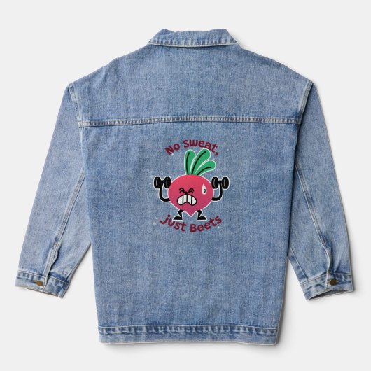 Kein Schweiß, nur Zuckerrüben Denim Jacket Jeansjacke (Rückseite)