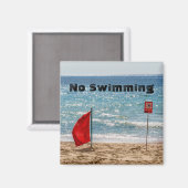 Kein Schwimmen Magnet (Vorderseite/Rückseite)