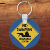 Kein Schwimmen - Spinosaurus Gesichtet Schlüsselanhänger (Vorderseite)