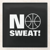 Kein Schwitzen Untersetzer für Basketballspieler (Vorderseite)