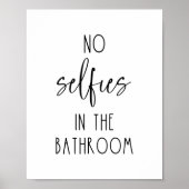 Kein Seltsamer im Badezimmer lustig Poster (Vorne)