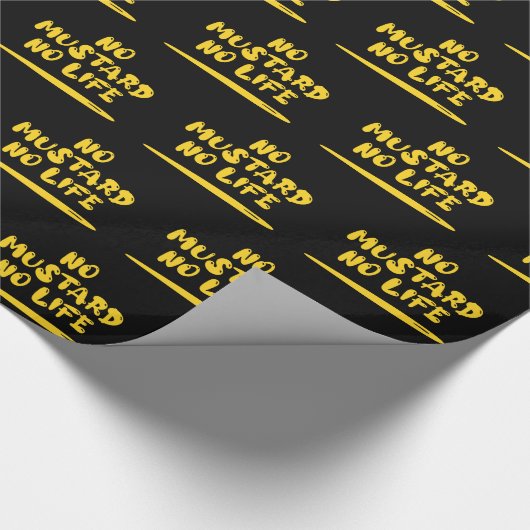 Kein Senf kein Leben Geschenkpapier (Ecke)