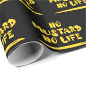 Kein Senf kein Leben Geschenkpapier (Rolleneckpunkt)