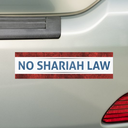 Kein Shariah-Gesetz Autoaufkleber (Auf Auto)
