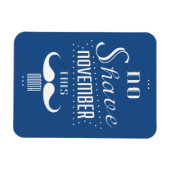 Kein Shave November Funny Text Design Magnet (Horizontal)