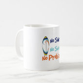 Kein Shirt, keine Schuhe, kein Problem - Kaffeetasse (Vorderseite Links)