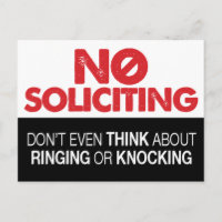 Kein Sign-up - Klingeln oder Knacken