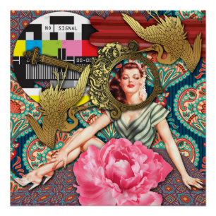Kein Signal - Freche Dame Poster