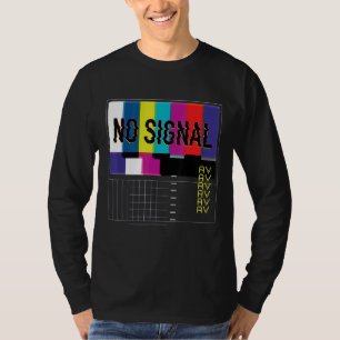 Kein Signal Vaporwave Cool Fun Retro TV 80er T-Shirt