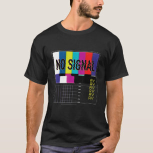Kein Signal Vaporwave Cool Fun Retro TV 80er T-Shirt