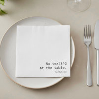 Kein Sims auf dem Tisch Funny Zitat Papier Napkin