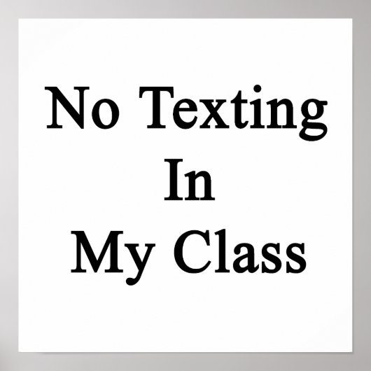 Kein Sims in meiner Klasse Poster (Vorne)