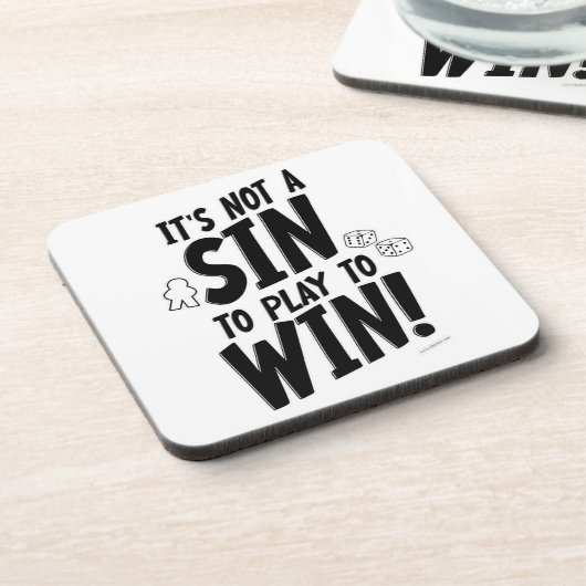 Kein Sin zum Sieg über die Zeitmessung Getränkeuntersetzer (Linke Seite)