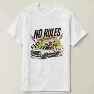 Kein Skelett-Muskel-Auto Retro-Streetwear-T-Shirt  T-Shirt