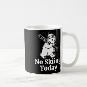 Kein Skifahren heute Funny Grizzly Bären Joke für Kaffeetasse