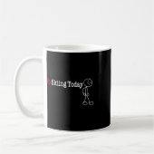 Kein Skifahren Heute Strichmännchen Kaffeetasse (Links)