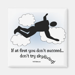 Kein skydiving Magnet