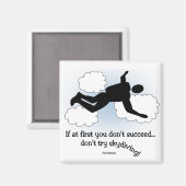 Kein Skydiving-Magnet Magnet (Vorderseite/Rückseite)