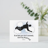 Kein Skydiving Postkarte (Stehend Vorderseite)