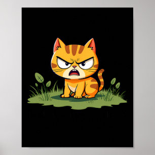 Kein Snack auf mich lustige Cat Meme Debatte Trump Poster