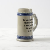 Kein Sorgekamerad!  Bier Stein, Ale, Tassentext Bierglas (VorderseiteRechts)
