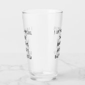 Kein sozialer Drinker Funny Pint Stein Glas (Rechts)