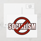 Kein Sozialismus Postkarte (Vorne/Hinten)