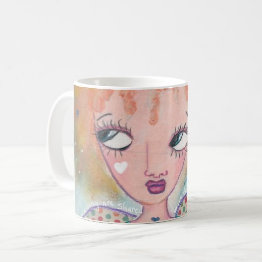 Kein Spähen Kaffeetasse (Vorderseite Links)