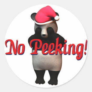 Kein spähender Panda-Bär! Aufkleber