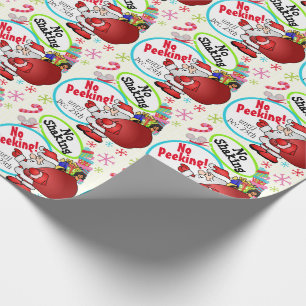 Kein Spionieren, Kein Schütteln Santa Weihnachten  Geschenkpapier