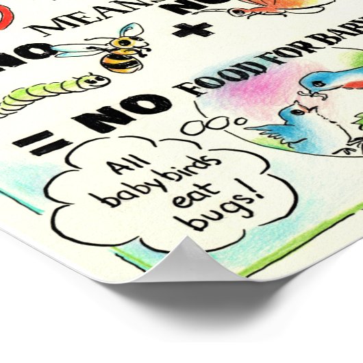 Kein Spray Educational Poster (Ecke)