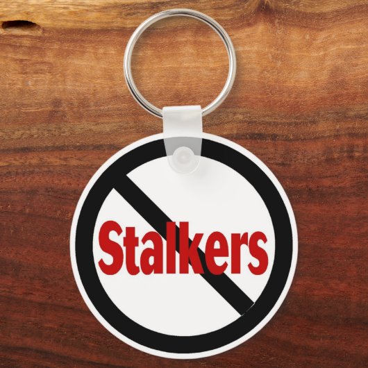 Kein Stalker Schlüsselanhänger (Vorderseite)