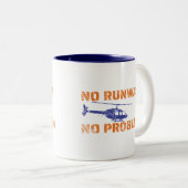 Kein Start kein Problem Helikopter Pilot Zwei-Tone Zweifarbige Tasse (VorderseiteRechts)