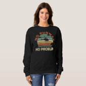 Kein Start kein Problem Luftfahrt Aviator Chopper Sweatshirt (Vorne ganz)