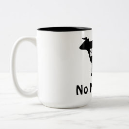 Kein Stier mehr Lustiger Kuh-Themen-Rentnerhumor Zweifarbige Tasse